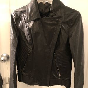 Theory Theyskin leather biker jacket